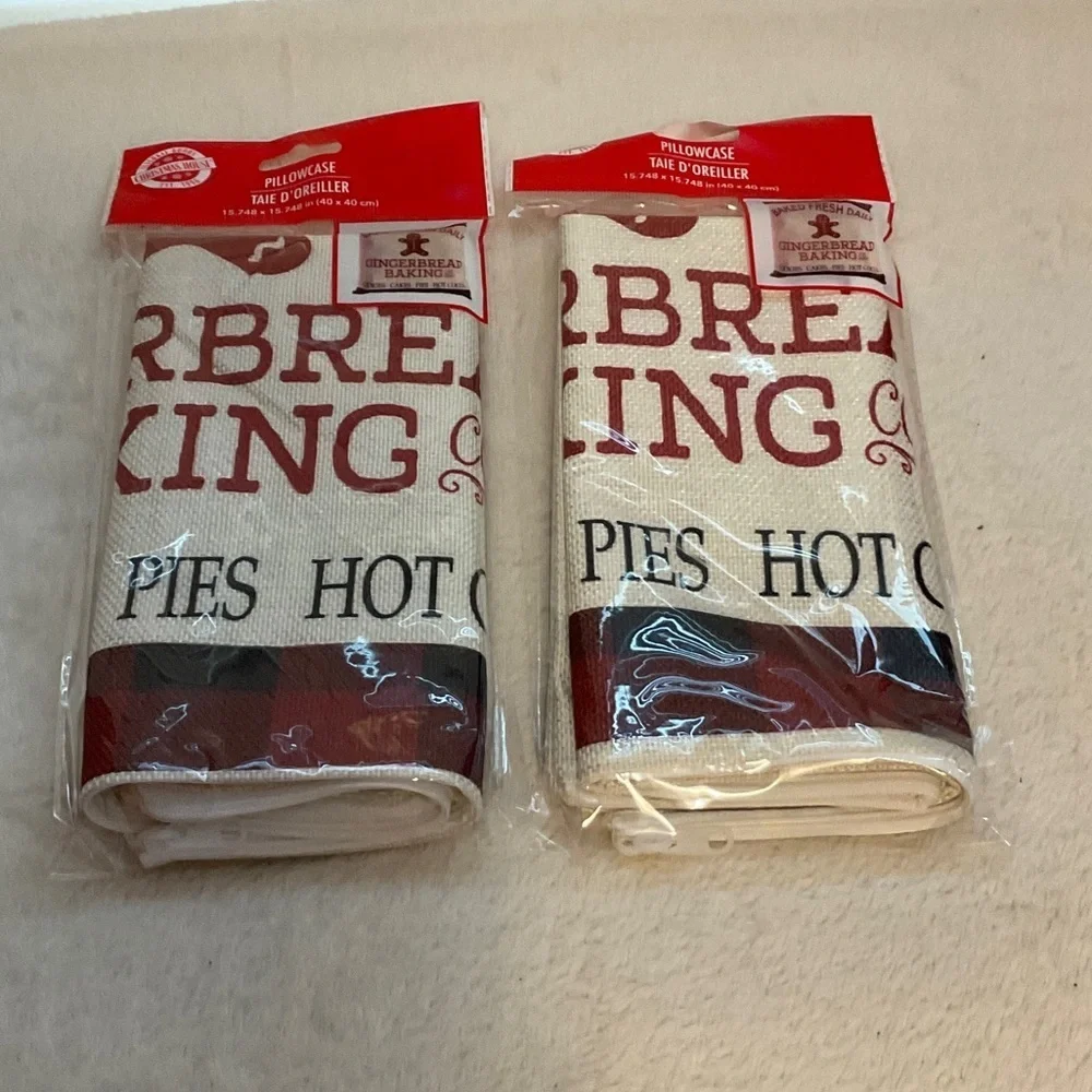 Denmark Home Pillowcase Set - Red and Cream